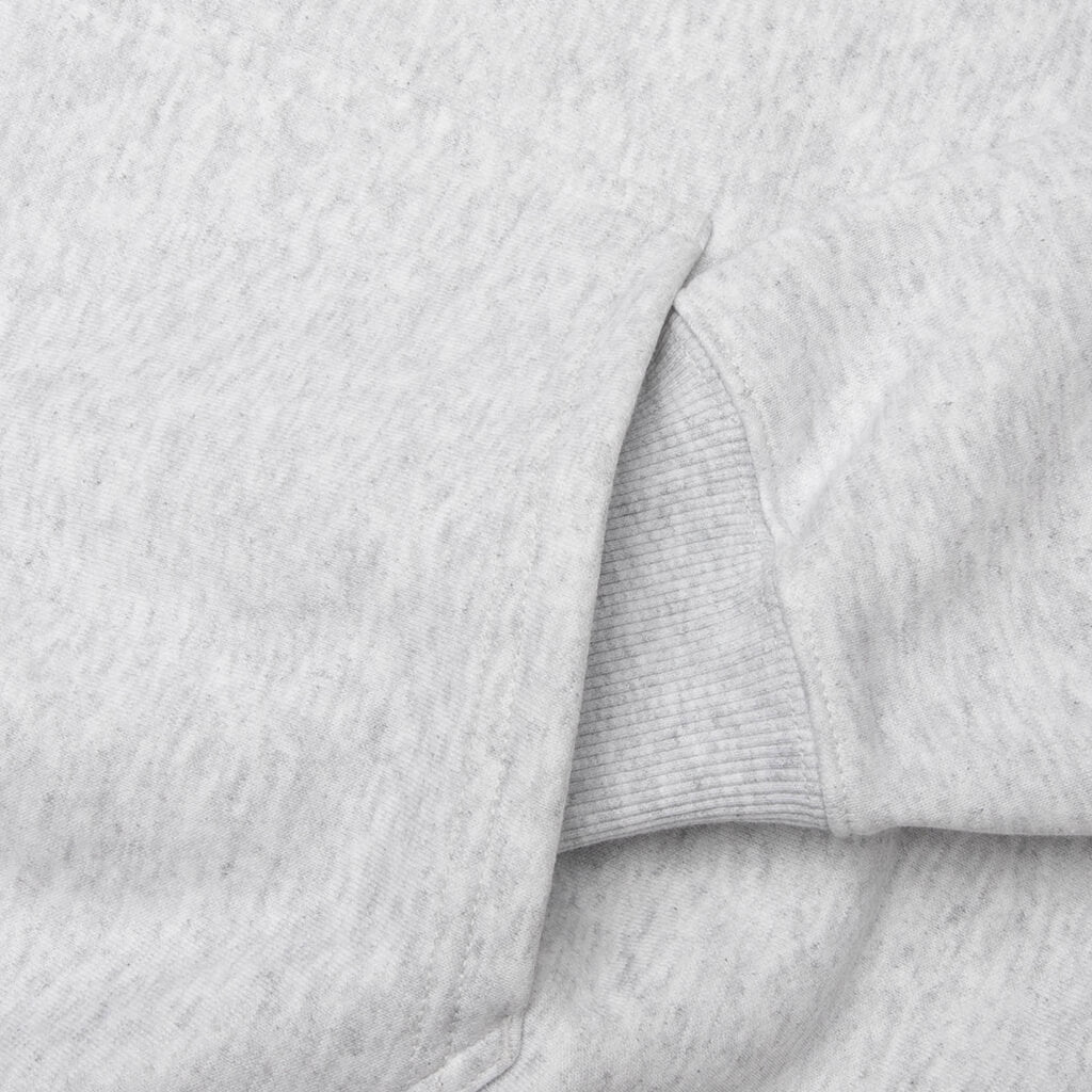 Wave Oval Hoodie - Ash Heather