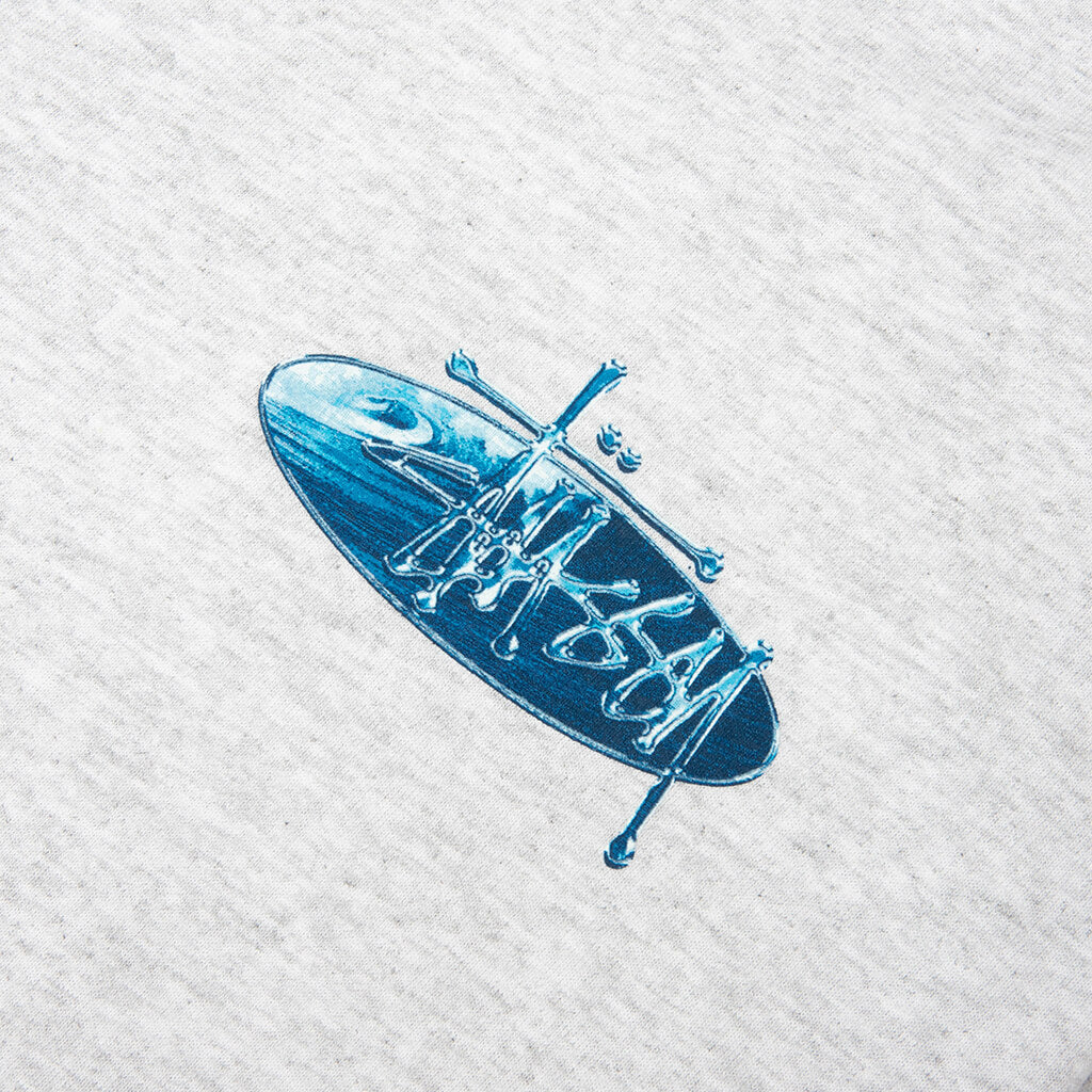 Wave Oval Tee - Ash Heather