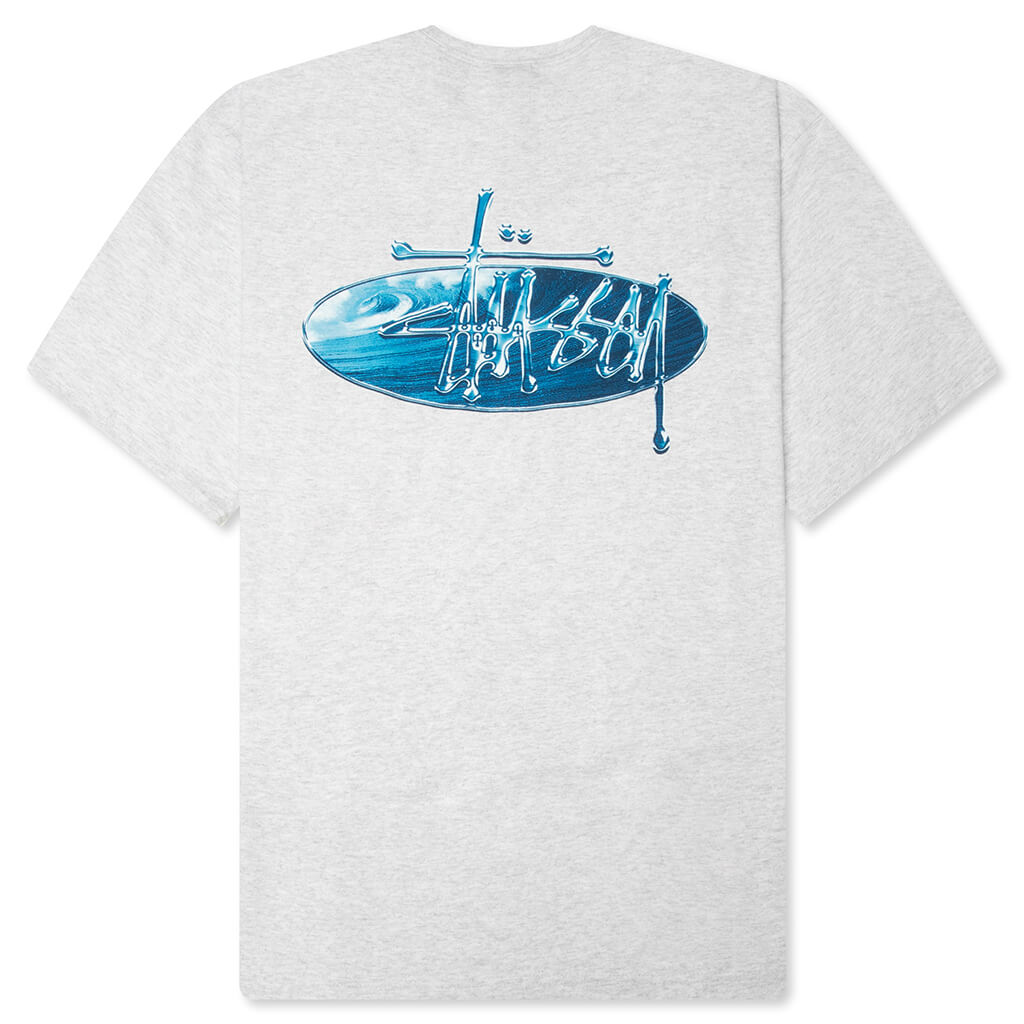 Wave Oval Tee - Ash Heather
