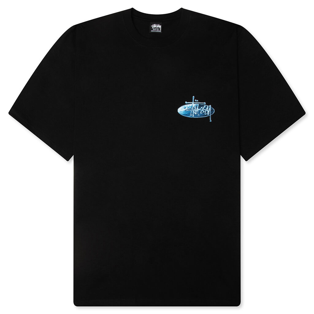 Wave Oval Tee - Black