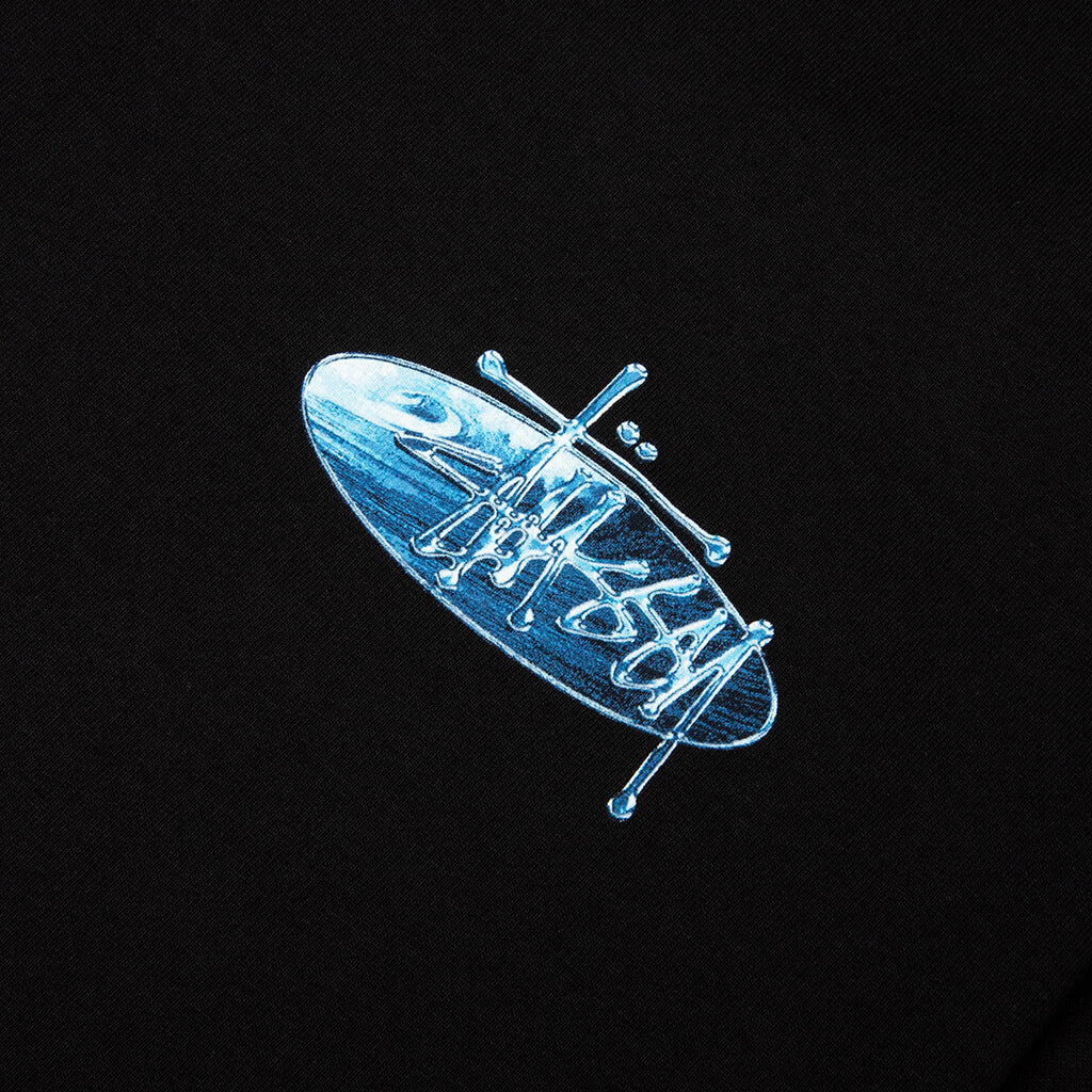 Wave Oval Tee - Black