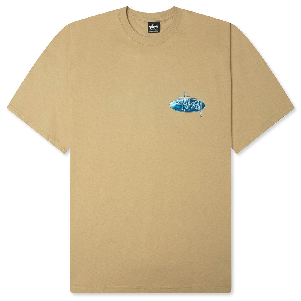 Wave Oval Tee - Khaki
