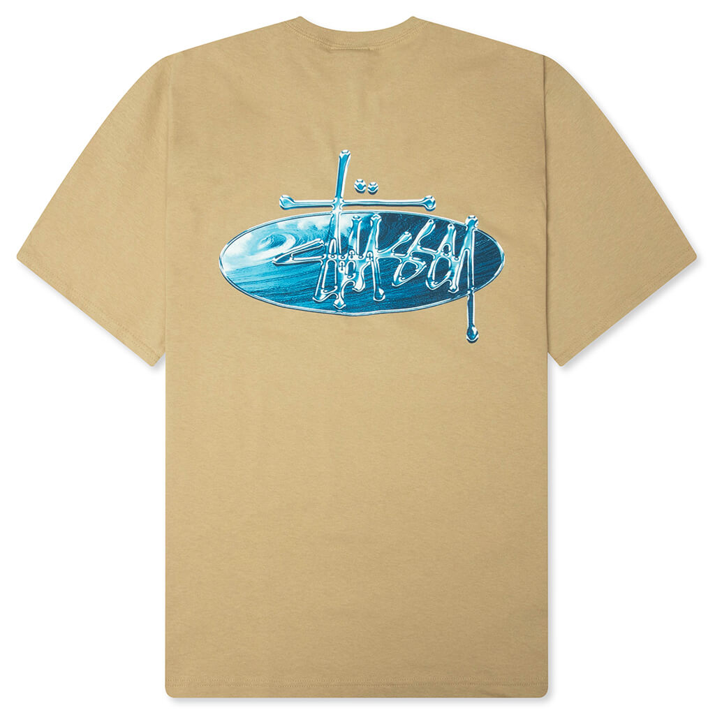 Wave Oval Tee - Khaki