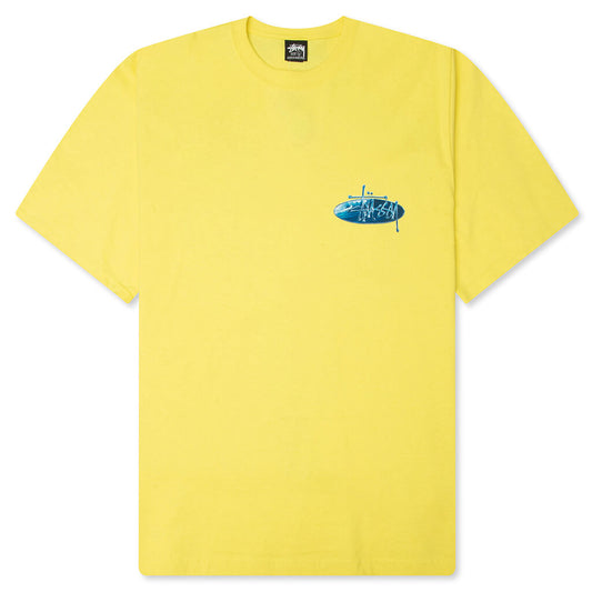 Wave Oval Tee - Lemon