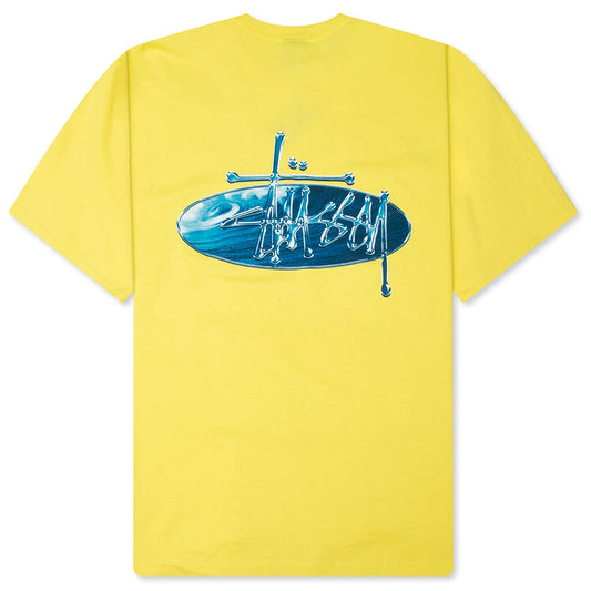 Wave Oval Tee - Lemon