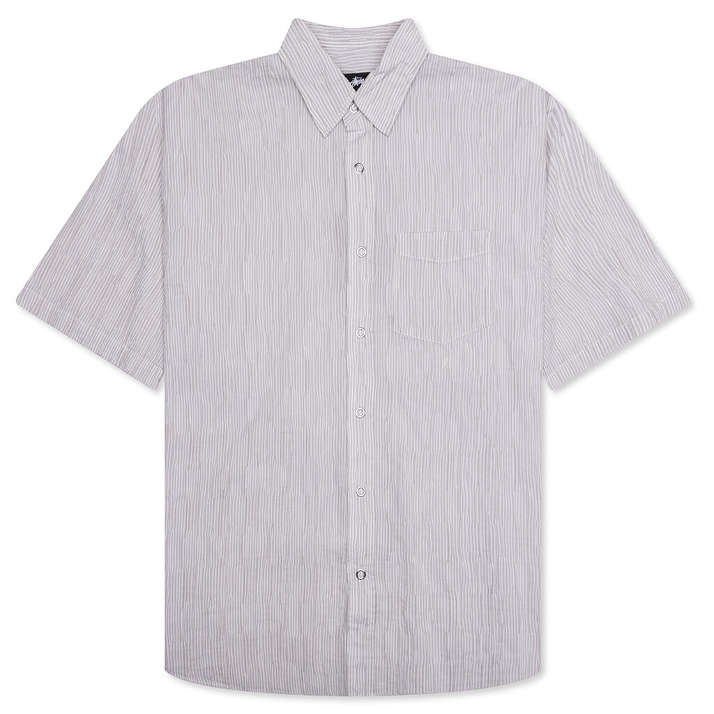Wavy Striped Shirt - Natural