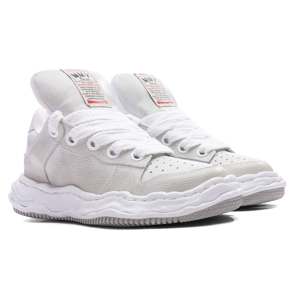 Wayne Puffer Low OG Sole Brushed Shrink Leather - White