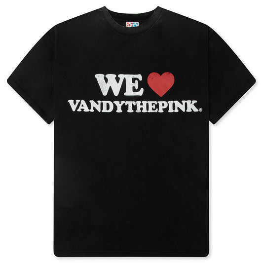 We Love VTP Tee - Washed Black