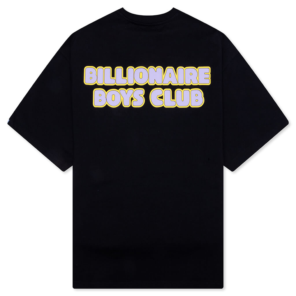 Wealth Heart Mind S/S Crop Fit Knit Shirt - Black