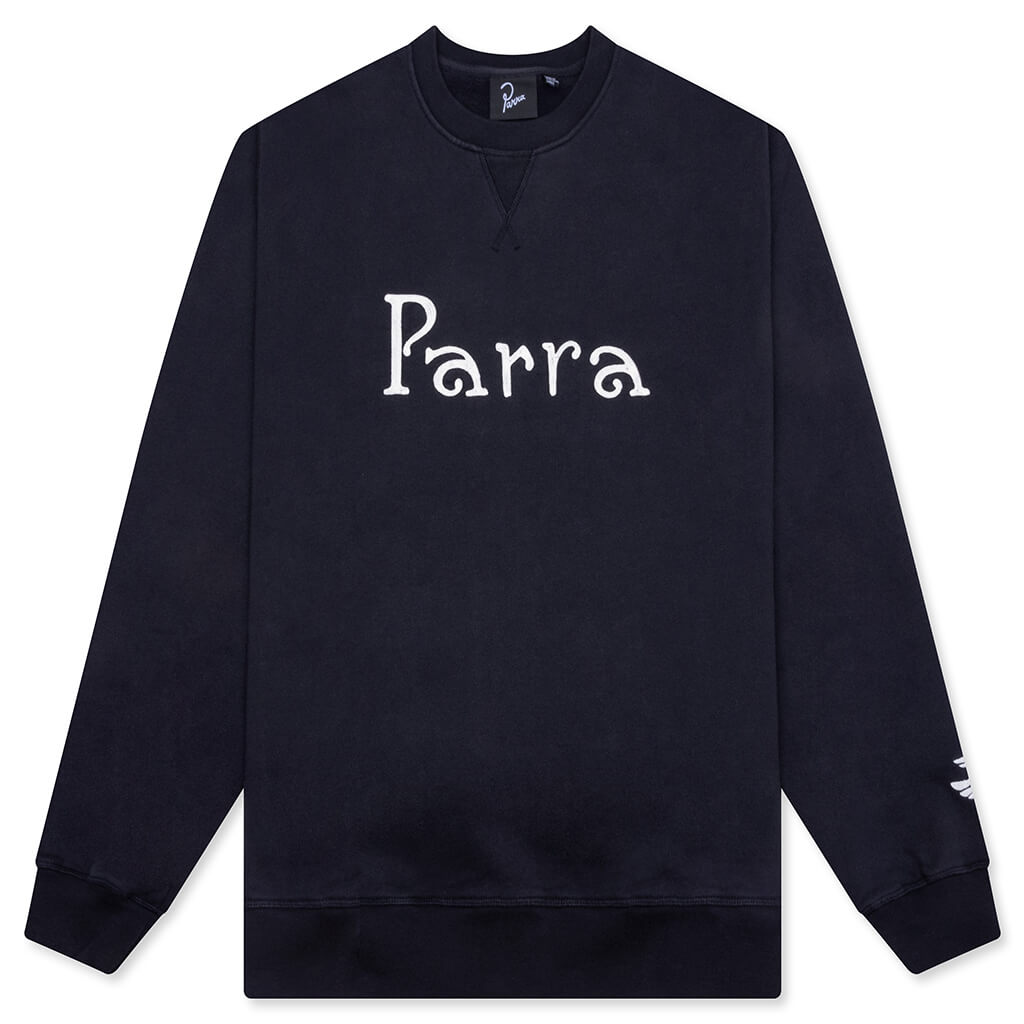 Weird Trad Logo Crew Neck Sweatshirt - Dark Navy