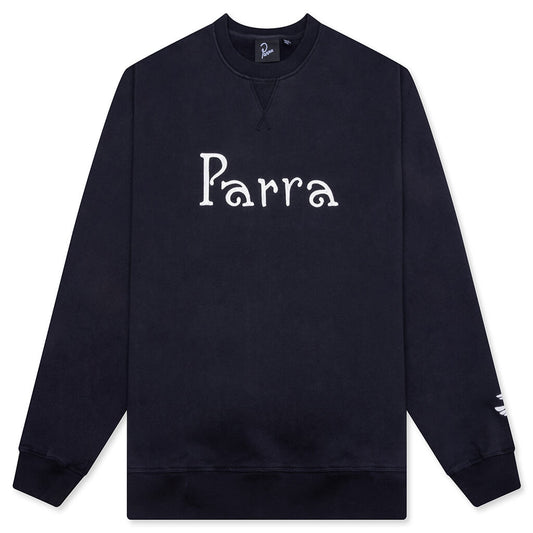 Weird Trad Logo Crew Neck Sweatshirt - Dark Navy