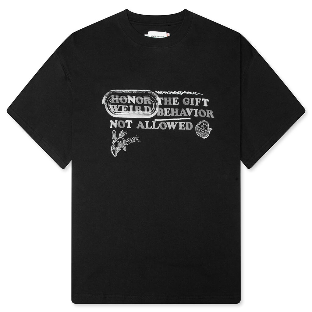 Weird Behavior S/S Tee - Black