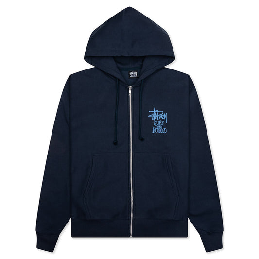 Well Suited Zip Hoodie - Navy
