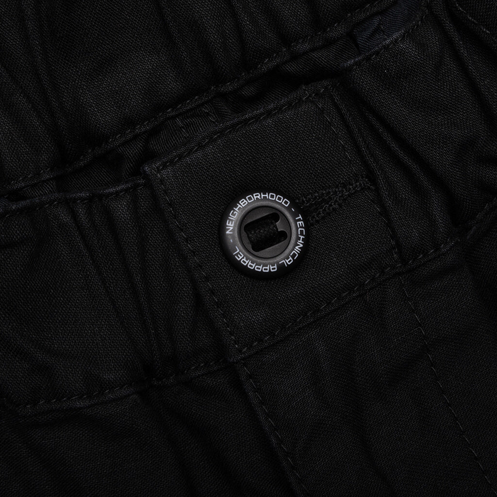 Wide Cargo Shorts Pants - Black