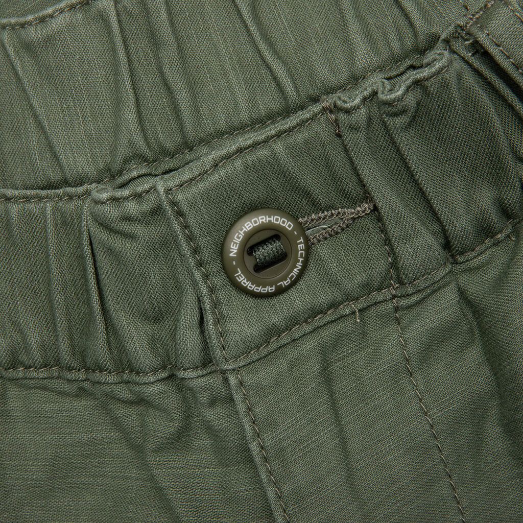 Wide Cargo Short Pants - Olive Drab