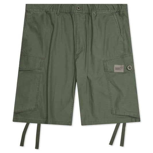 Wide Cargo Short Pants - Olive Drab