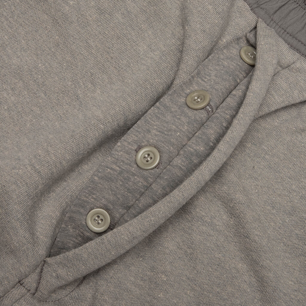 Wide Pusher Sweat Pants - Grey Melange