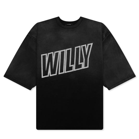 'Willy' Inside Out Buffalo Tee - Black