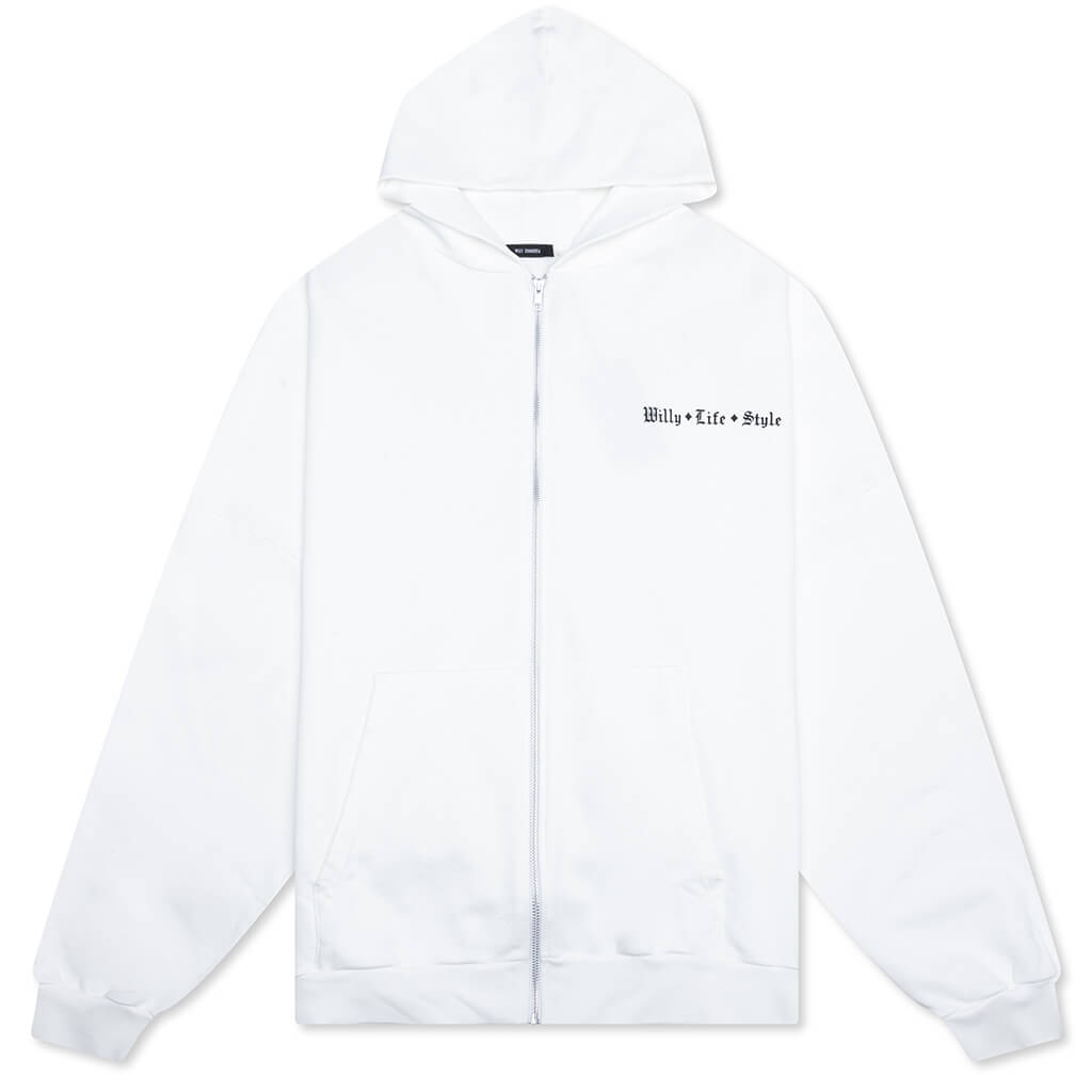 Willy Life Style Hooligan Zip Through - White