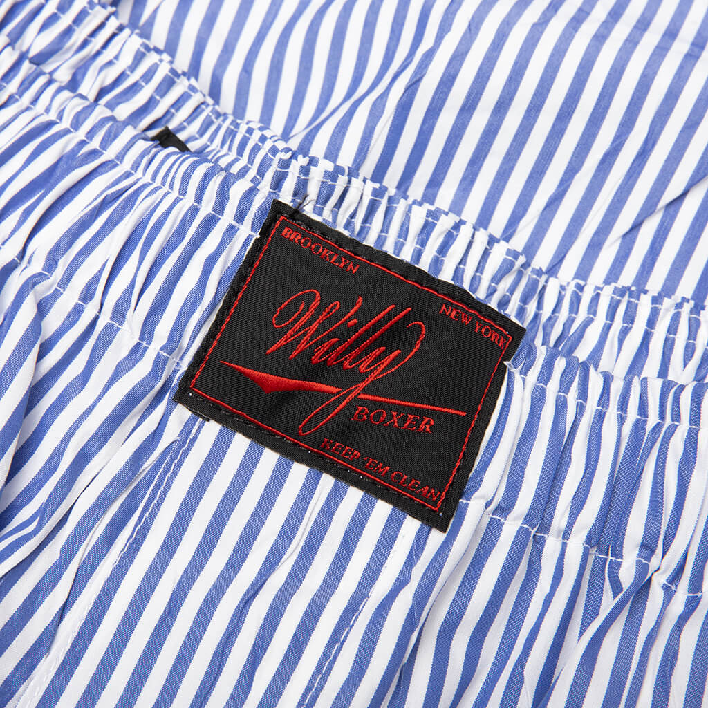 Willy Woven Boxer - Sail Blue Stripe