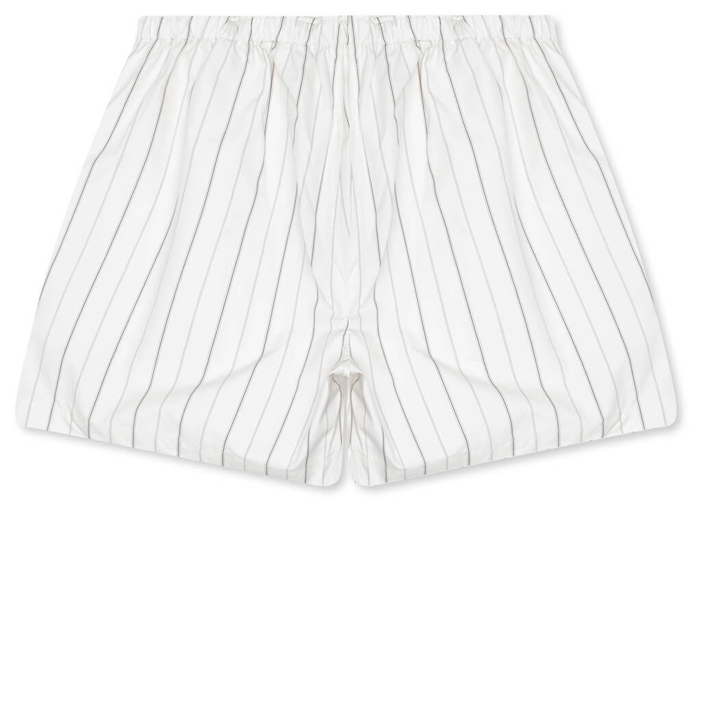 Willy Woven Boxer - White/Black Stripe