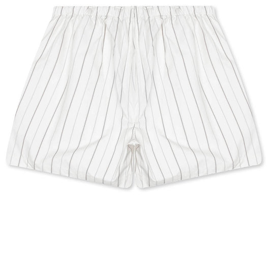 Willy Woven Boxer - White/Black Stripe