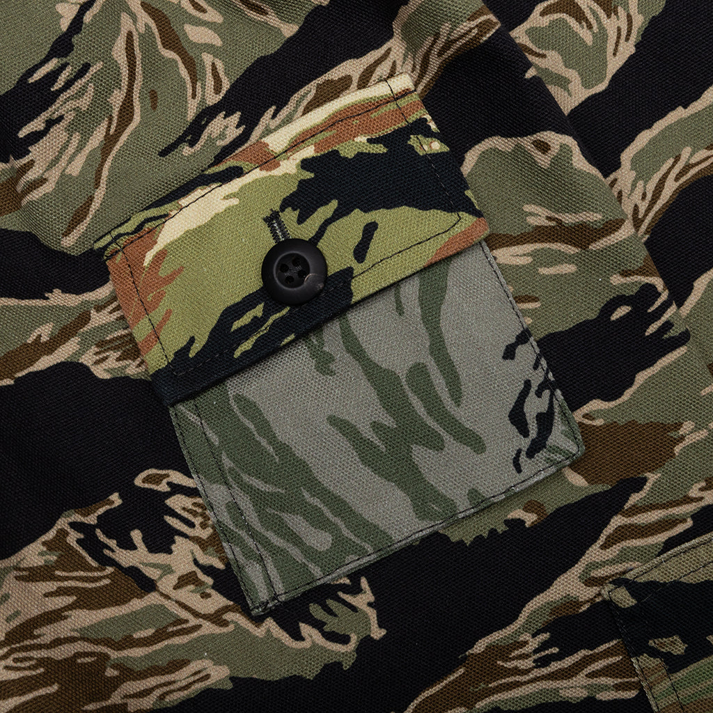 Camo Print Windbreaker - Multicolored