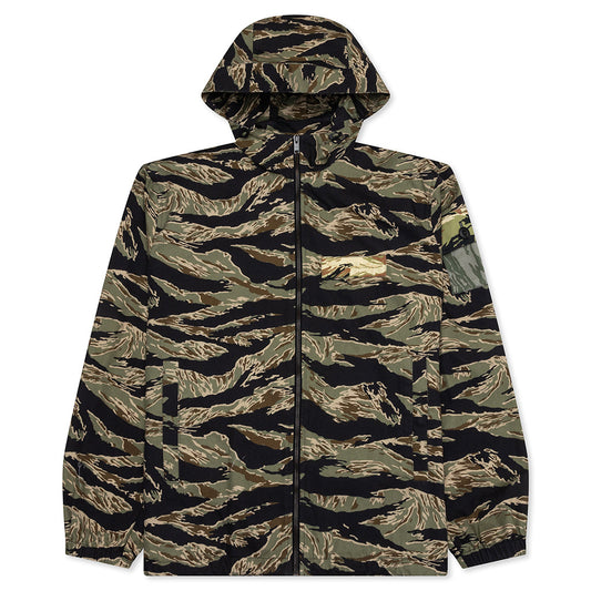 Camo Print Windbreaker - Multicolored