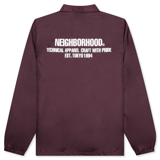 Windbreaker Jacket - Burgundy