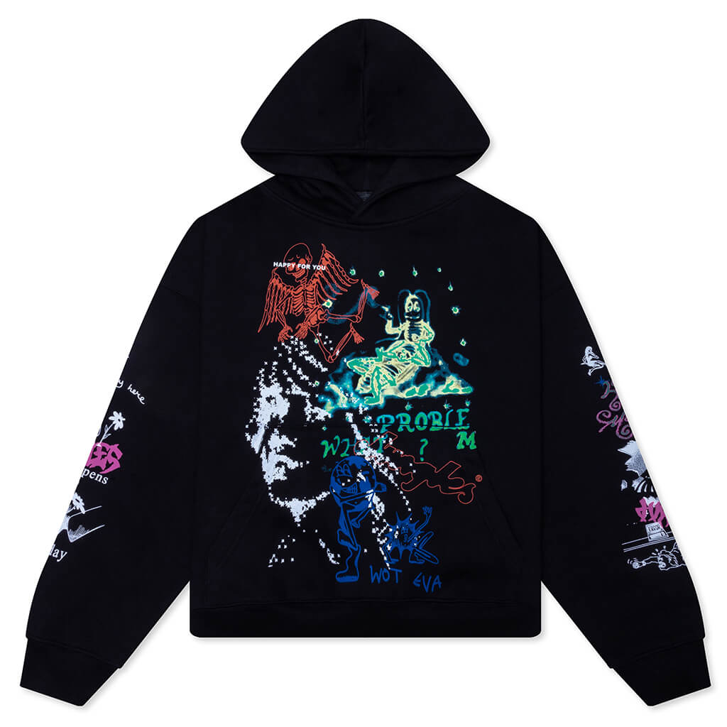 Winter 25 Test Print Hoodie - Black