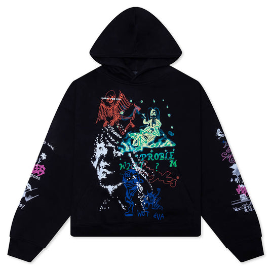 Winter 25 Test Print Hoodie - Black
