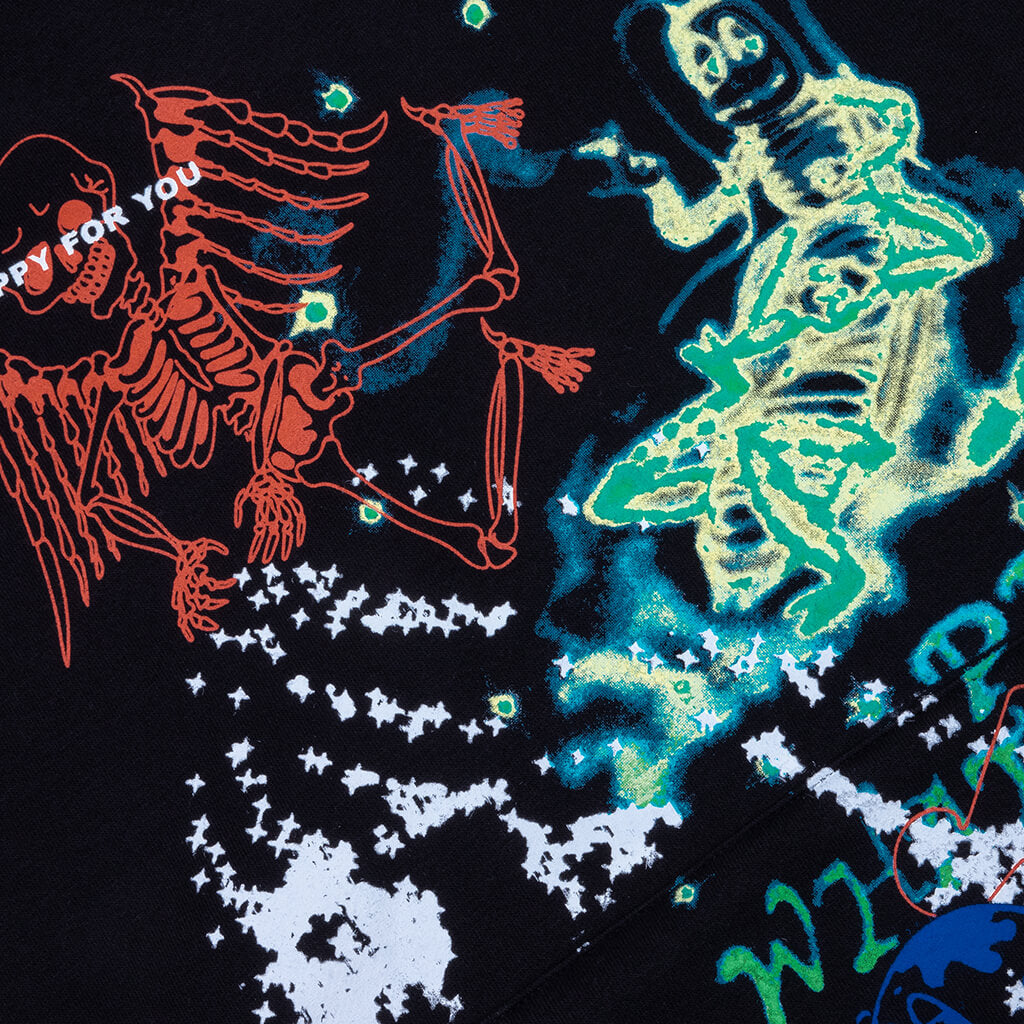 Winter 25 Test Print Hoodie - Black
