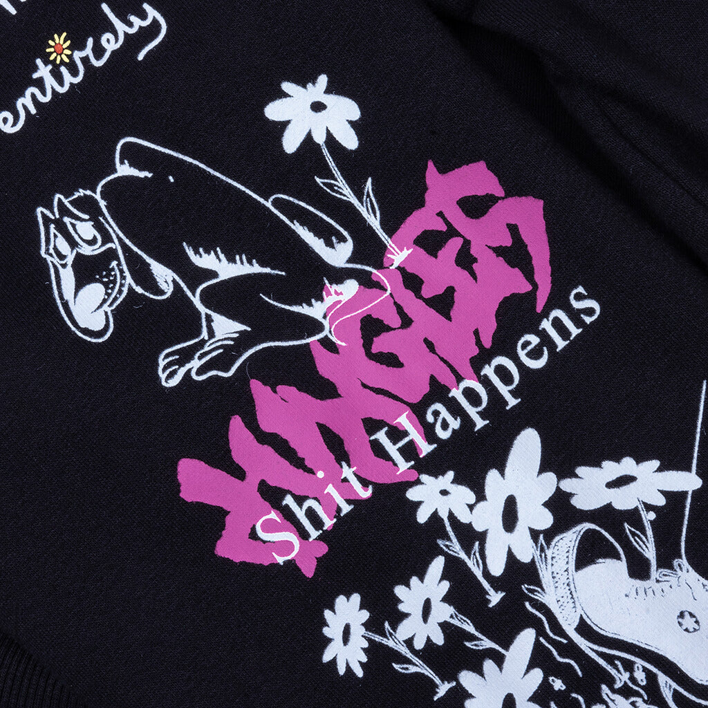 Winter 25 Test Print Hoodie - Black