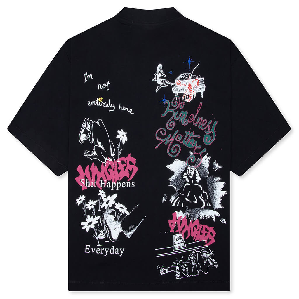 Winter Test Print Tee - Black