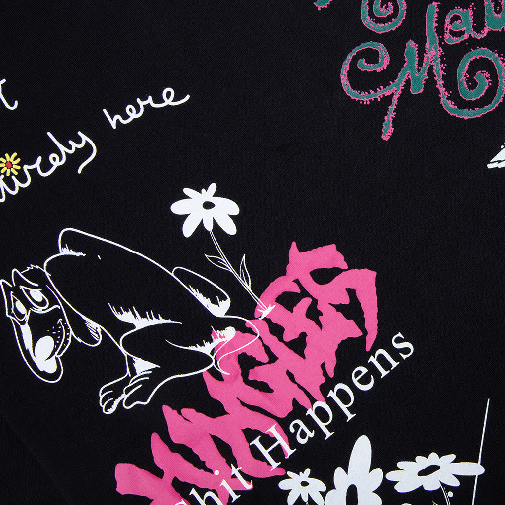 Winter Test Print Tee - Black