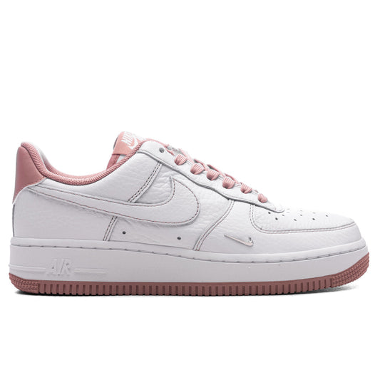 Women's Air Force 1 '07 Mini Jewel - White/Particle Pink/Metallic Silver