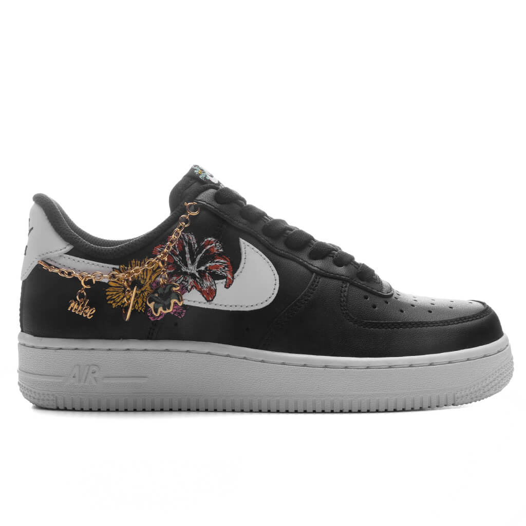 Women's Air Force 1 '07 Premium 'Now Accepting All Flowers' - Black/White/Metallic Gold