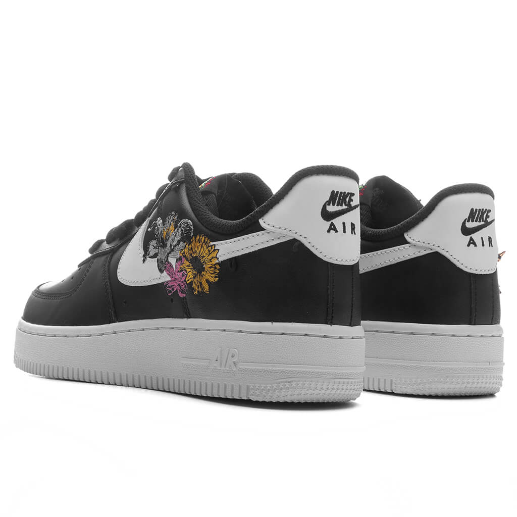 Women's Air Force 1 '07 Premium 'Now Accepting All Flowers' - Black/White/Metallic Gold