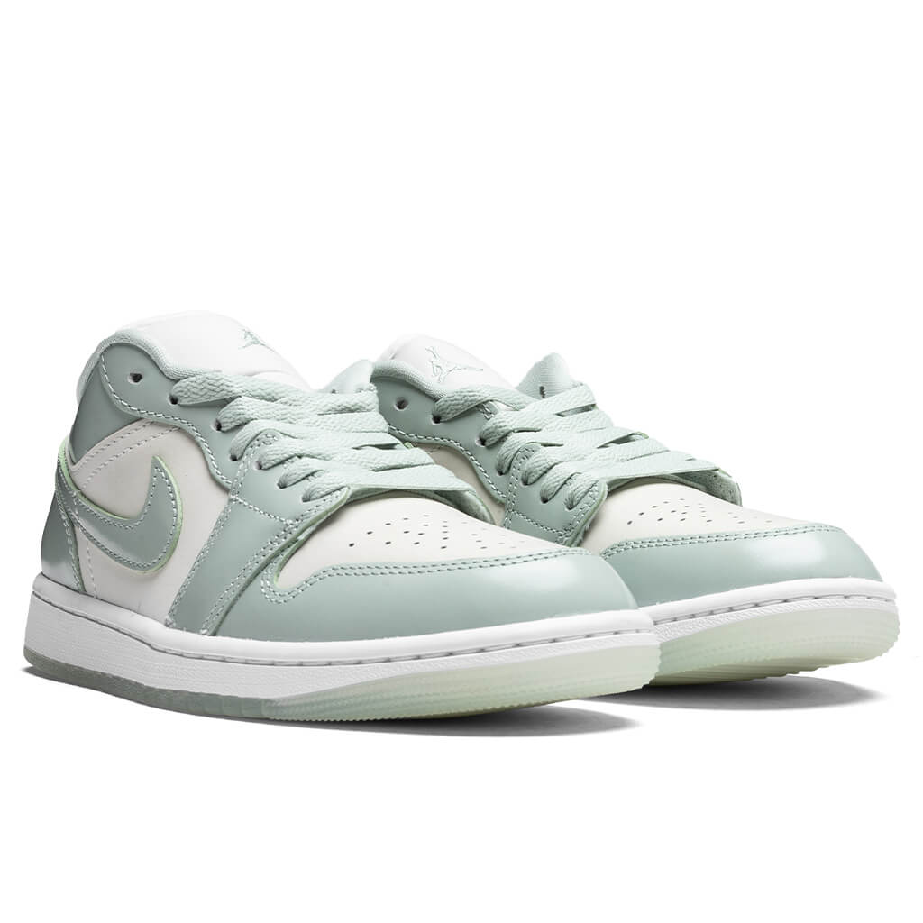 Women's Air Jordan 1 Low SE - Sail/Seafoam/Metallic Silver/White