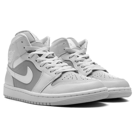 Women's Air Jordan 1 Mid - Photon Dust/White/Atmosphere Grey