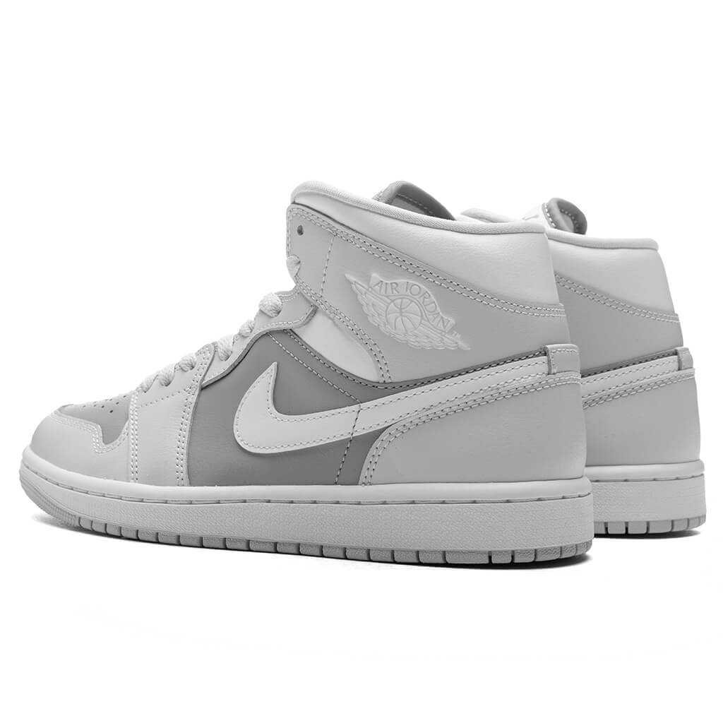 Women's Air Jordan 1 Mid - Photon Dust/White/Atmosphere Grey