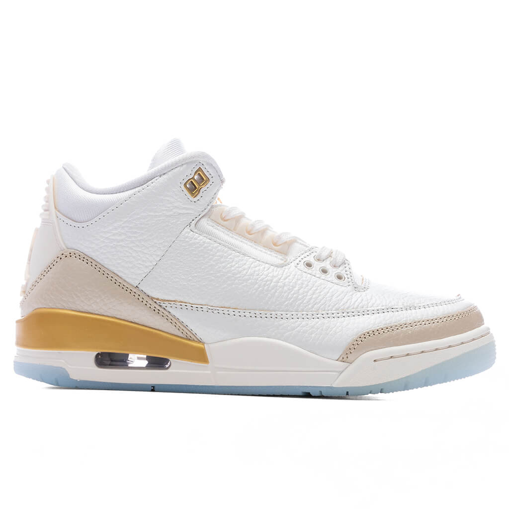 Women's Air Jordan 3 Retro 'Champagne and Oysters' - Sail/Team Gold/Pale Ivory