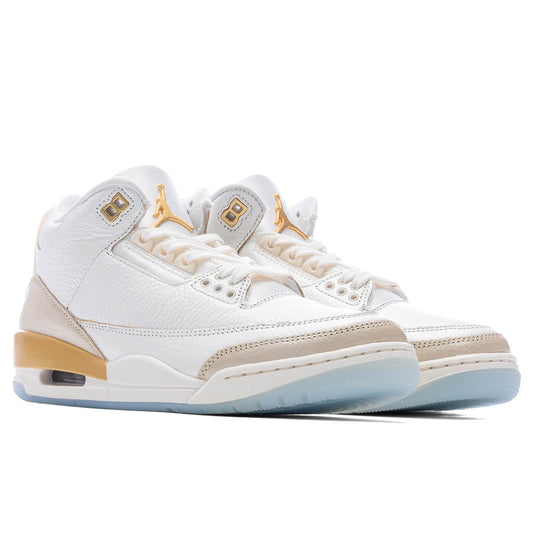 Women's Air Jordan 3 Retro 'Champagne and Oysters' - Sail/Team Gold/Pale Ivory