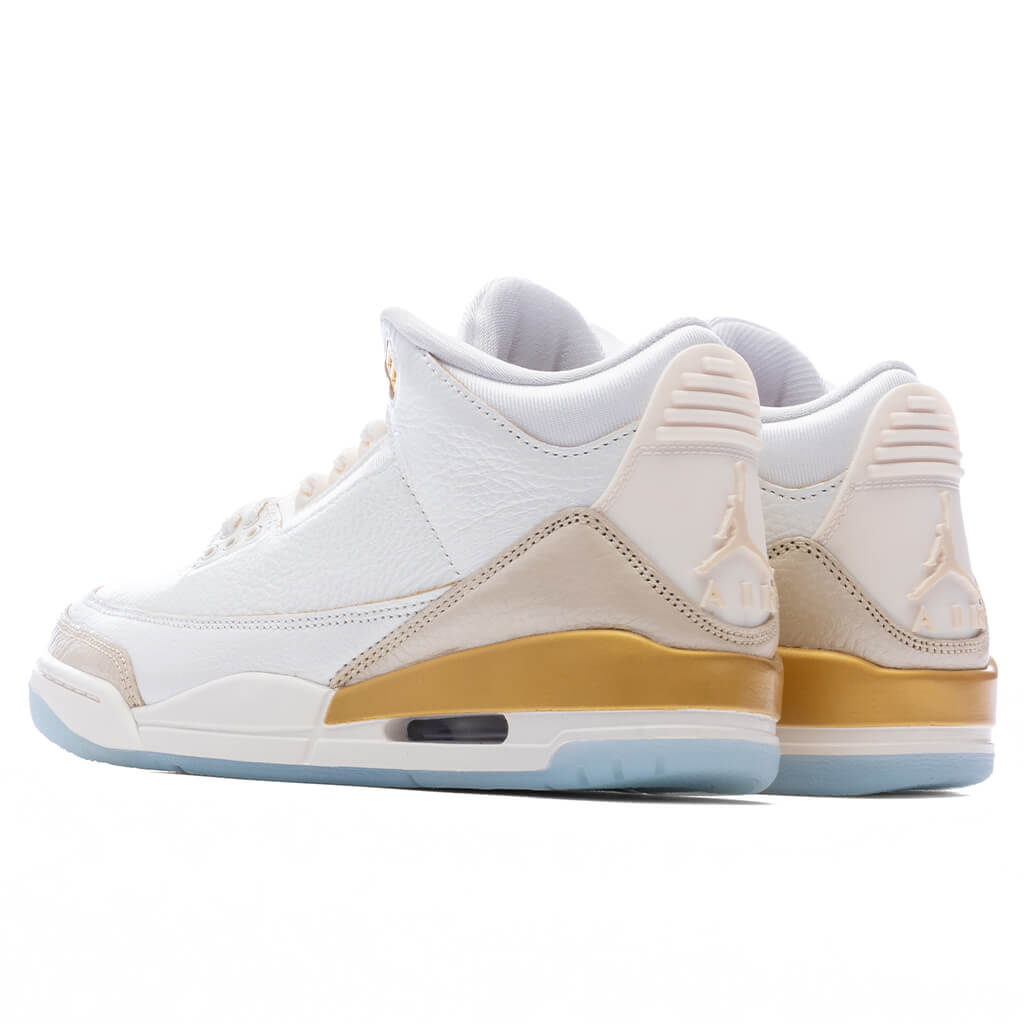 Women's Air Jordan 3 Retro 'Champagne and Oysters' - Sail/Team Gold/Pale Ivory
