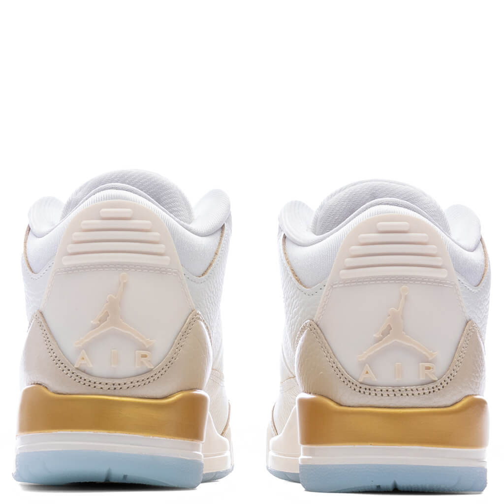 Women's Air Jordan 3 Retro 'Champagne and Oysters' - Sail/Team Gold/Pale Ivory