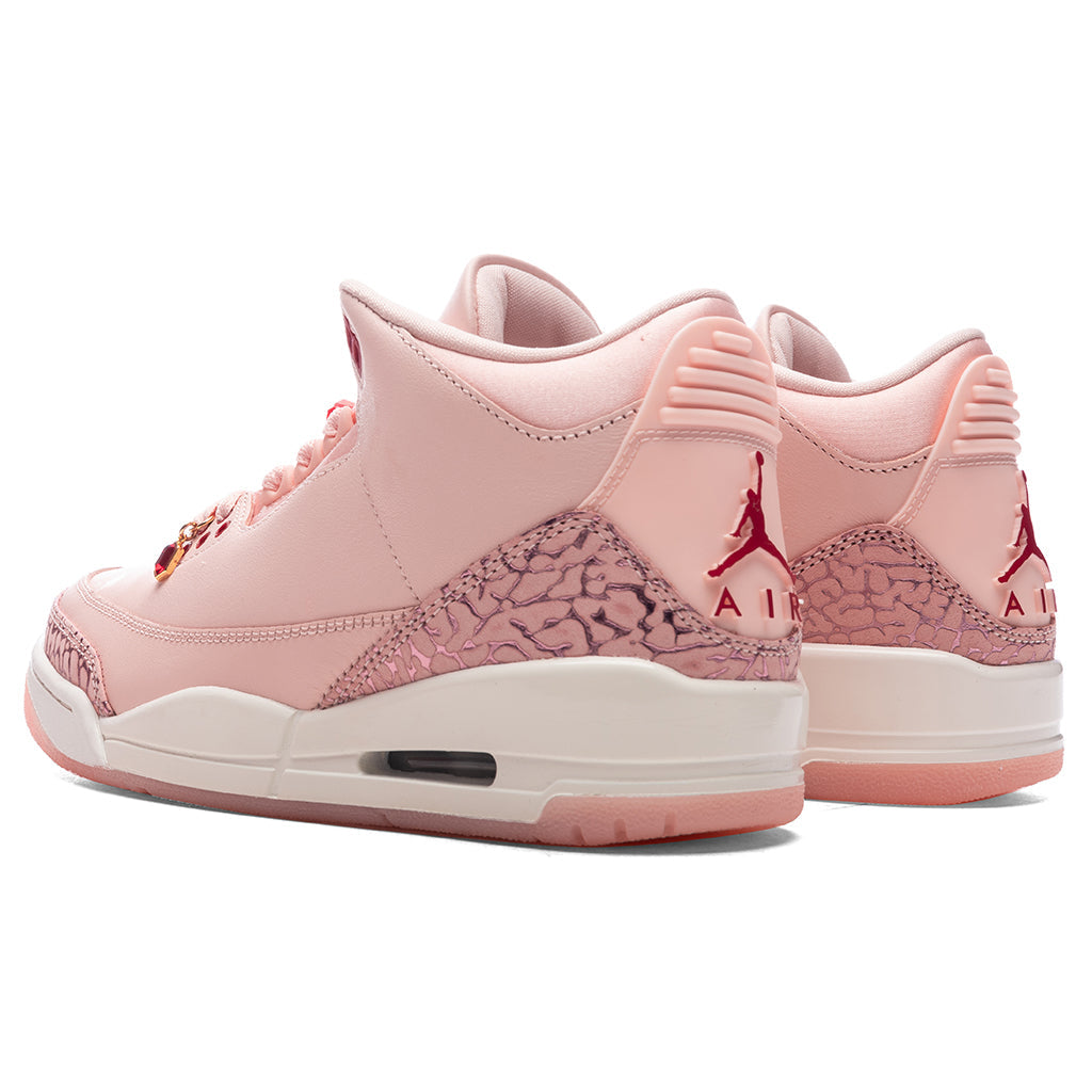 Women's Air Jordan 3 Retro 'Treat Yourself' - Washed Coral/Gym Red/Sail