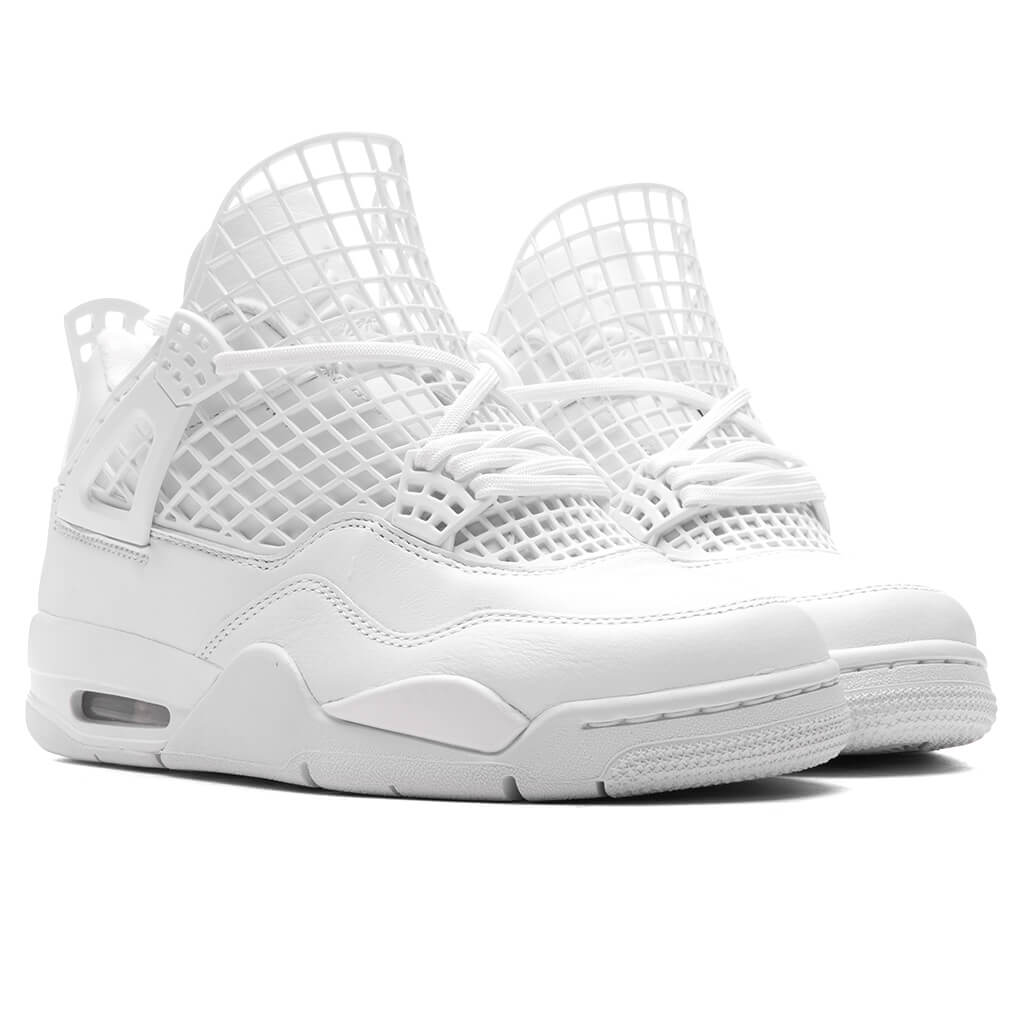 Women's Air Jordan 4 Net - White/Phantom/Metallic Gold