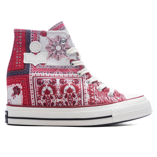 Converse x Isabel Marant Women's Chuck 70 Wedge Hi - Vanilla Ice/Red/Black