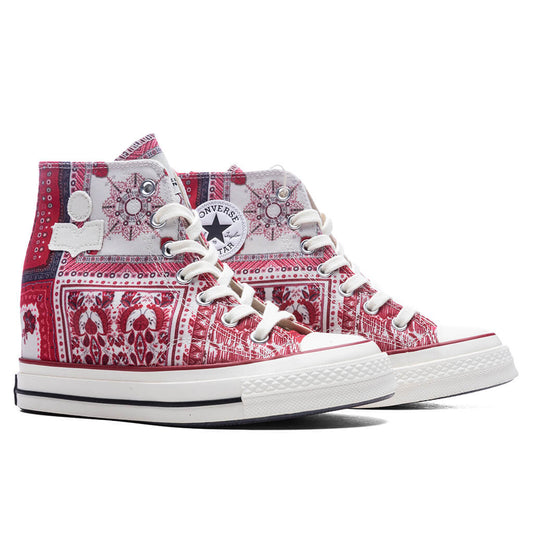 Converse x Isabel Marant Women's Chuck 70 Wedge Hi - Vanilla Ice/Red/Black