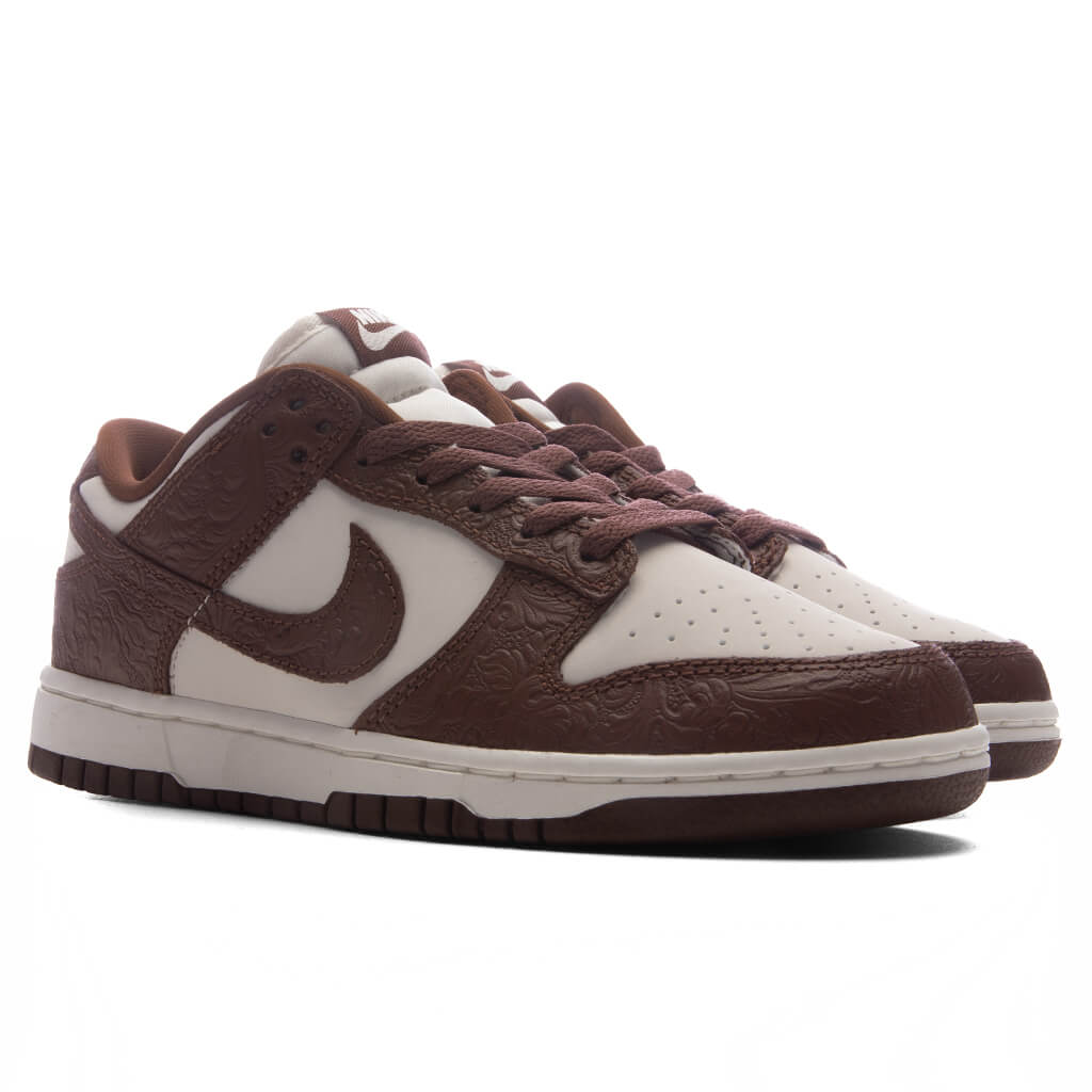 Women's Dunk Low 'Embossed Baroque' - Sail/Fauna Brown/Metallic Gold